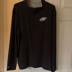 Antigua Men's Black Quarter-Zip Shirt